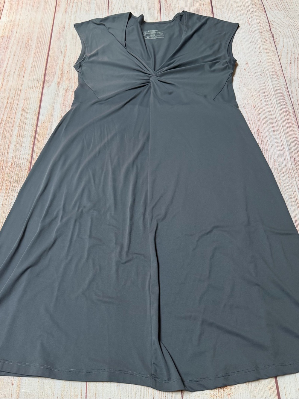Patagonia Women's Twist-Front A-Line Dress - Charcoal Gray